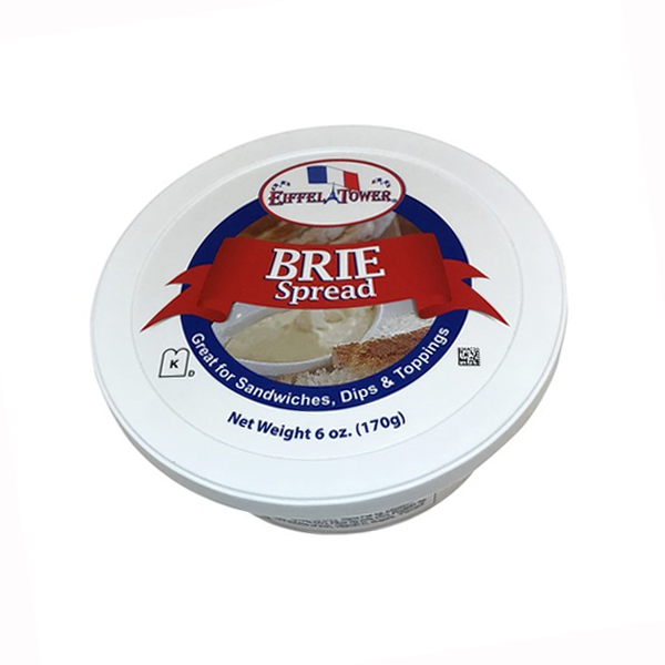 slide 1 of 1, Eiffel Tower Plain Brie Cheese Spread, 6 Ounce, 6 oz