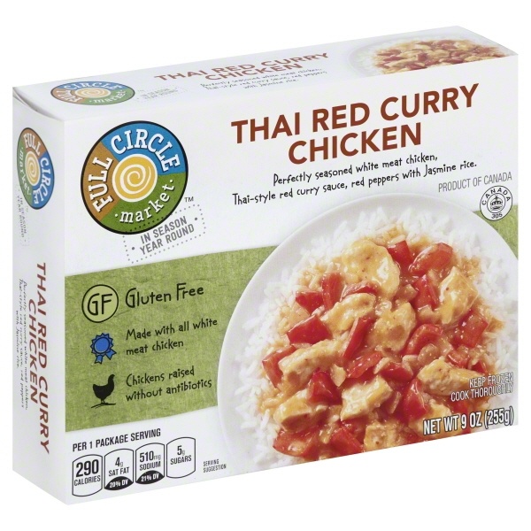 slide 1 of 1, Full Circle Market Thai Red Curry Chicken, 9 oz