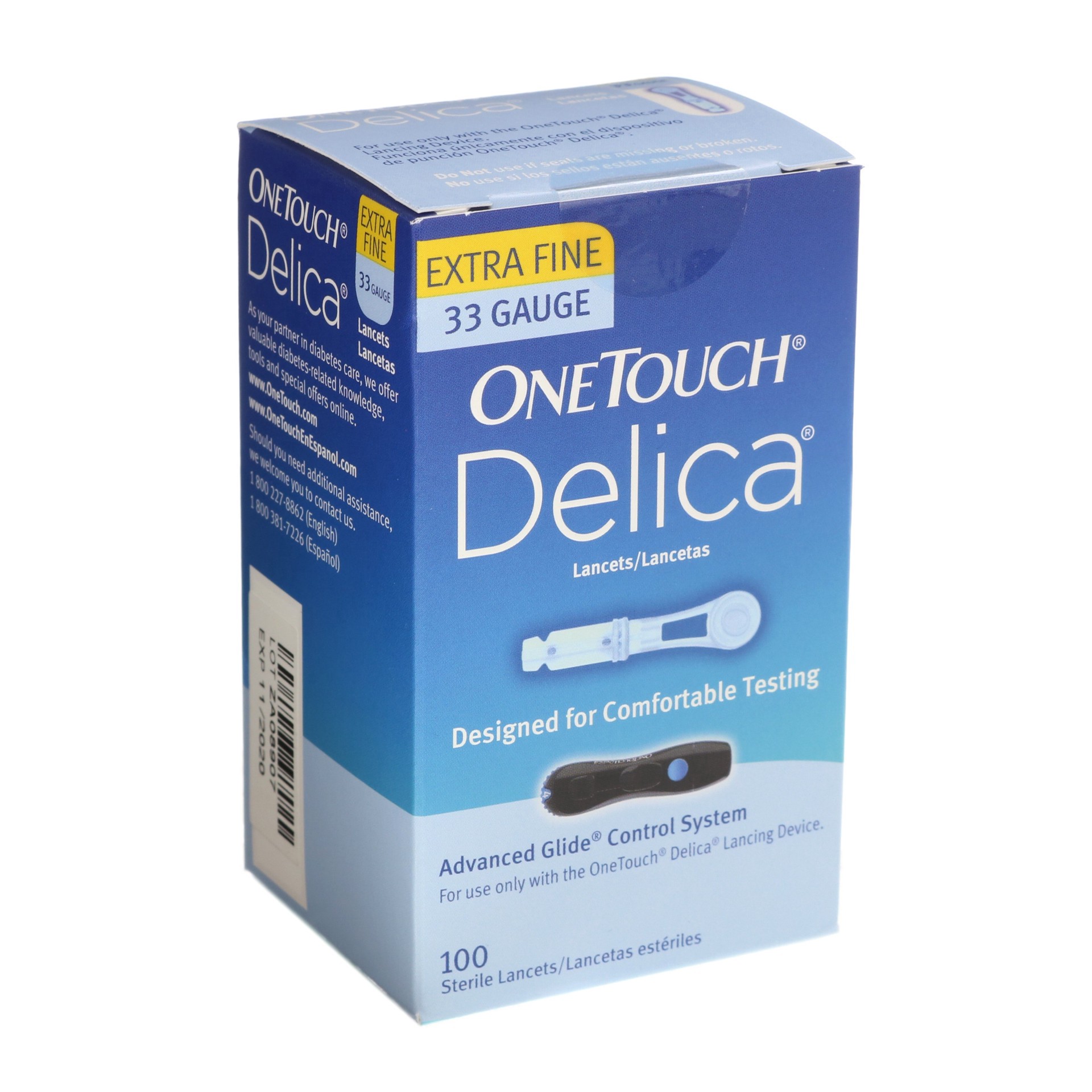 slide 1 of 5, One Touch Delica Lancets, 100 ct