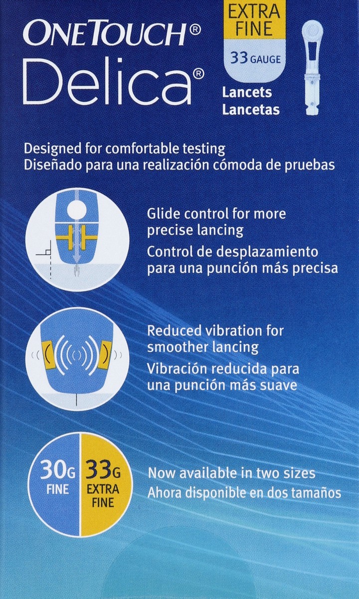 slide 4 of 5, One Touch Delica Lancets, 100 ct