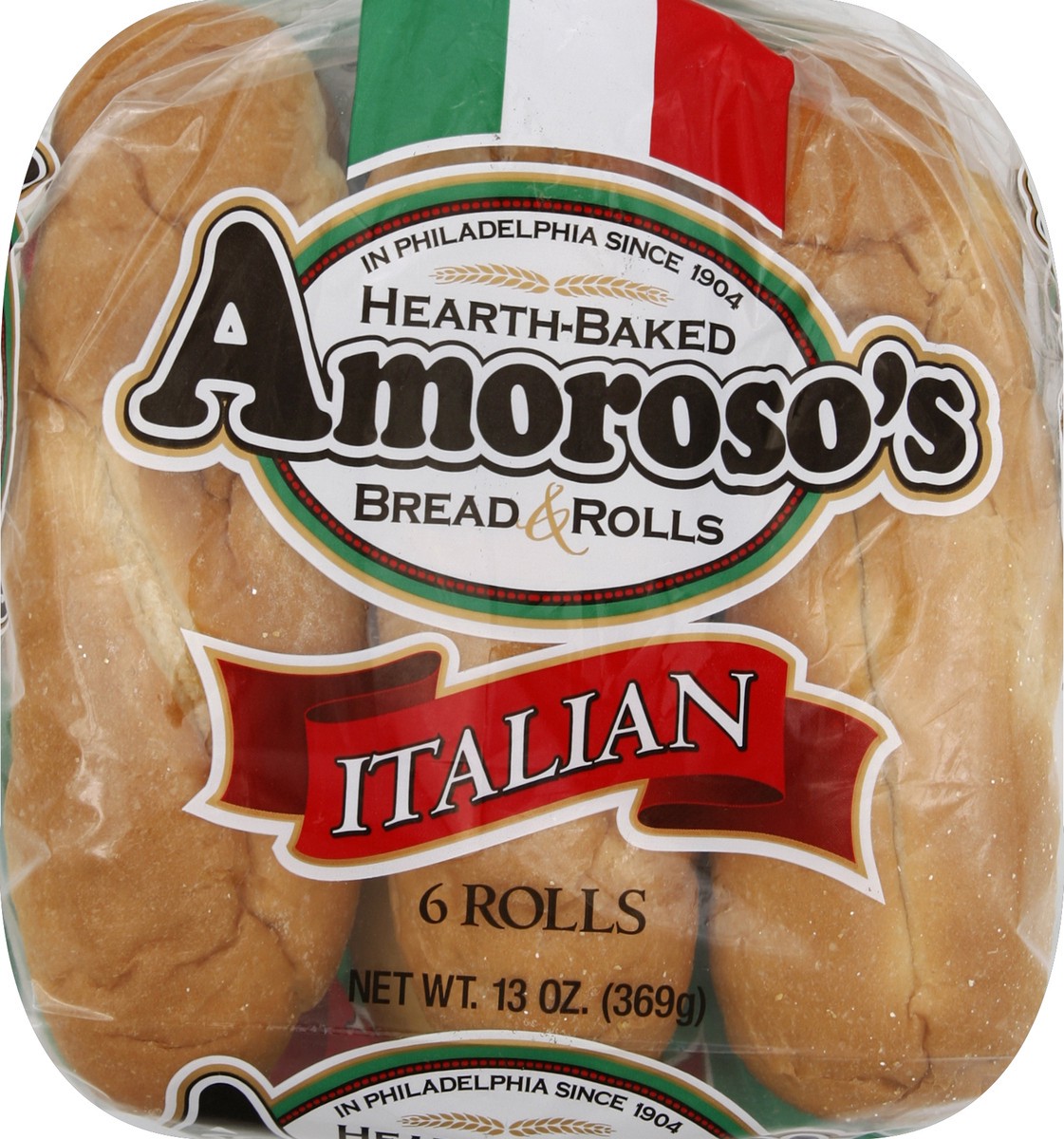 slide 4 of 5, Amoroso's Italian Rolls, 6 ct; 15 oz