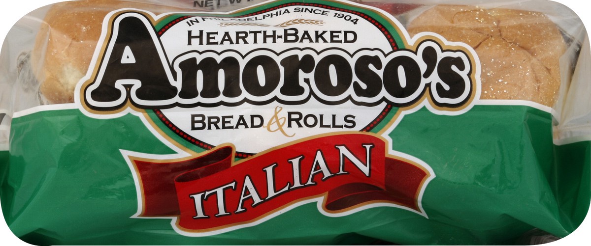 slide 2 of 5, Amoroso's Italian Rolls, 6 ct; 15 oz