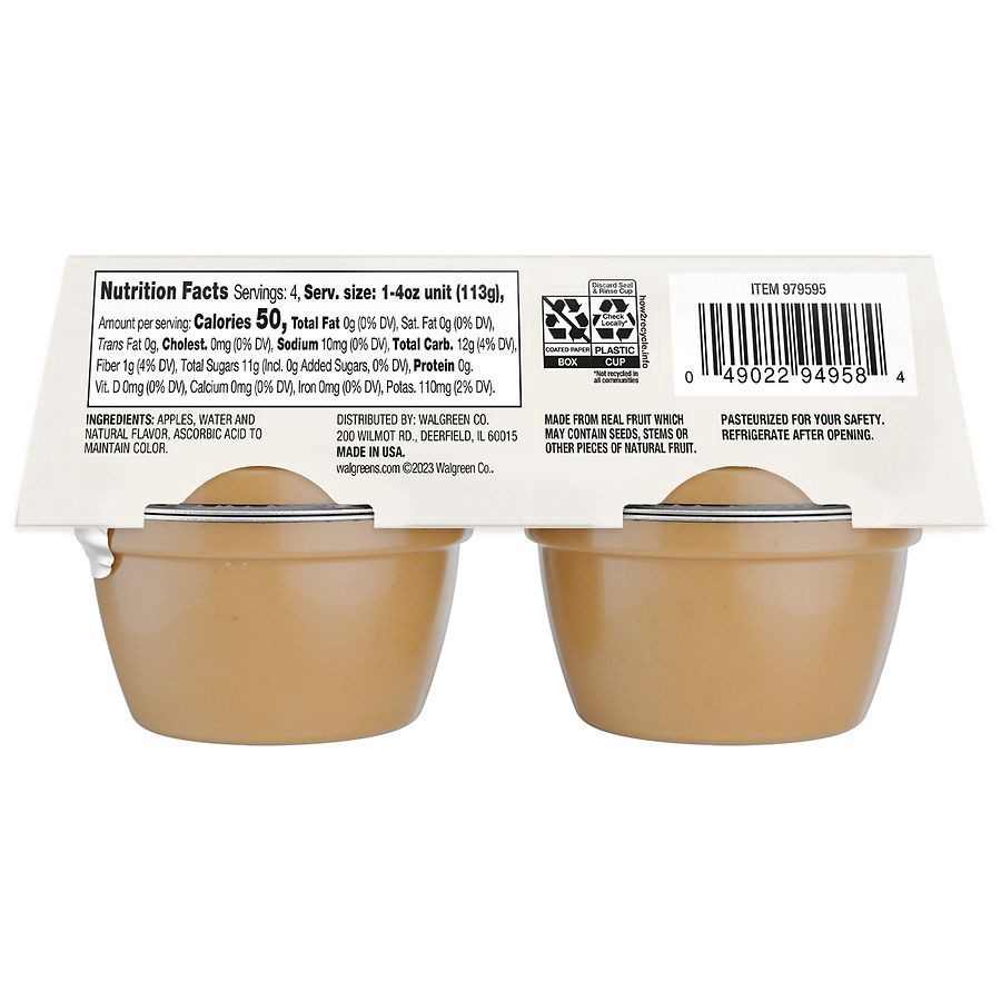 slide 3 of 5, Nice! Applesauce Regular, 4 ct; 4 fl oz