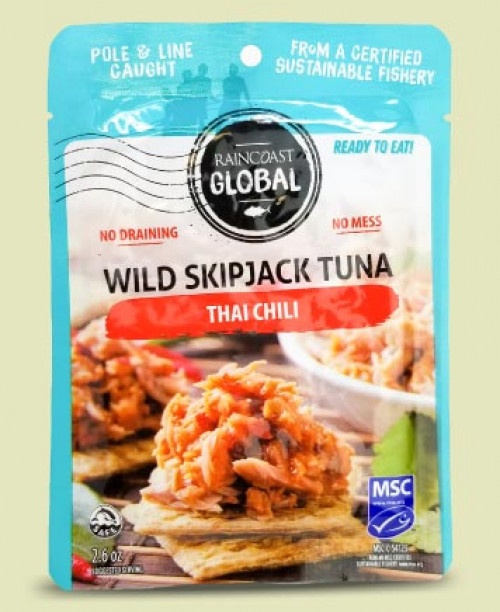 slide 1 of 1, Raincoast Trading Wild Skipjack Tuna Thai Chili Pouch, 2.6 oz
