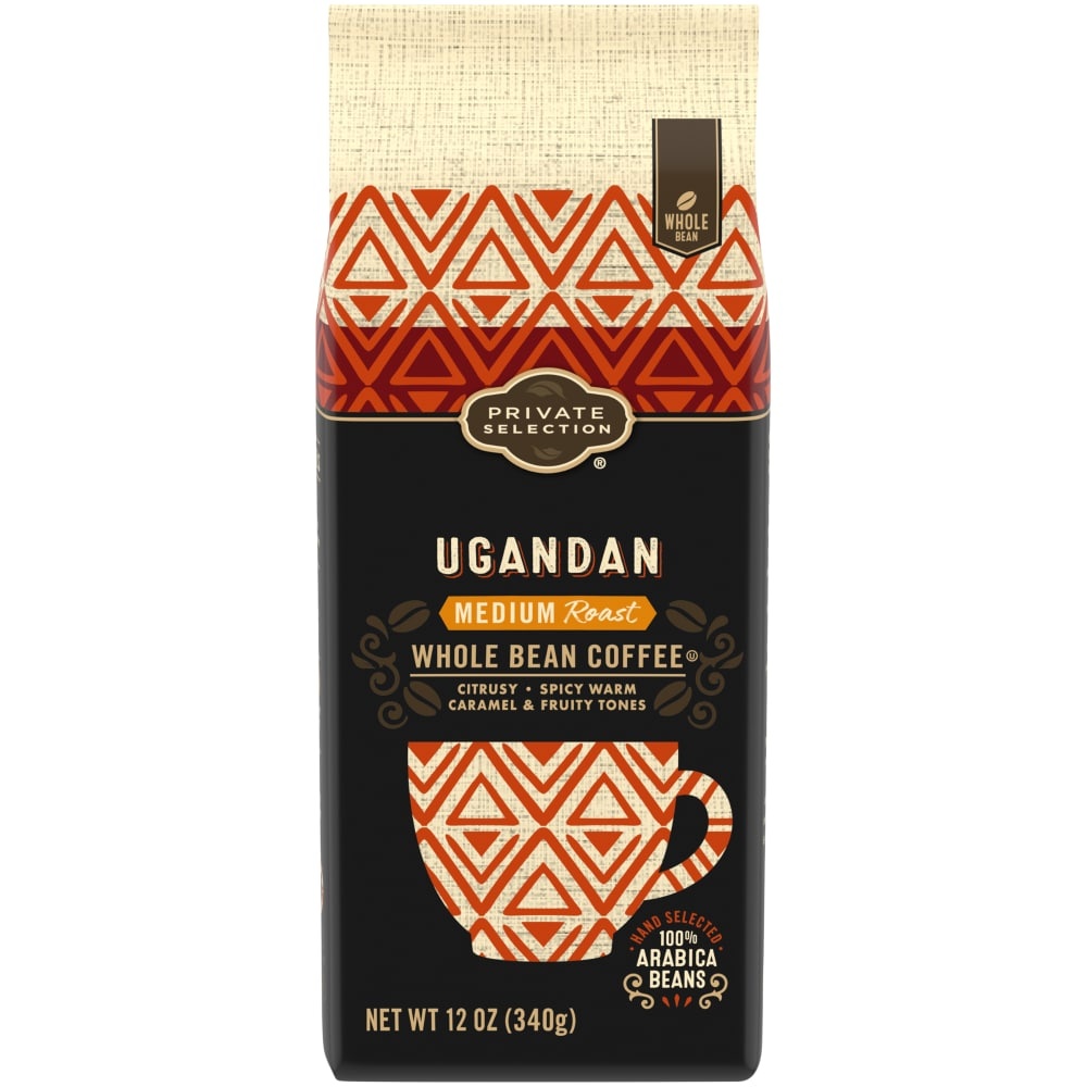 slide 1 of 1, Private Selection Medium Roast Ugandan Whole Bean Coffee, 12 oz