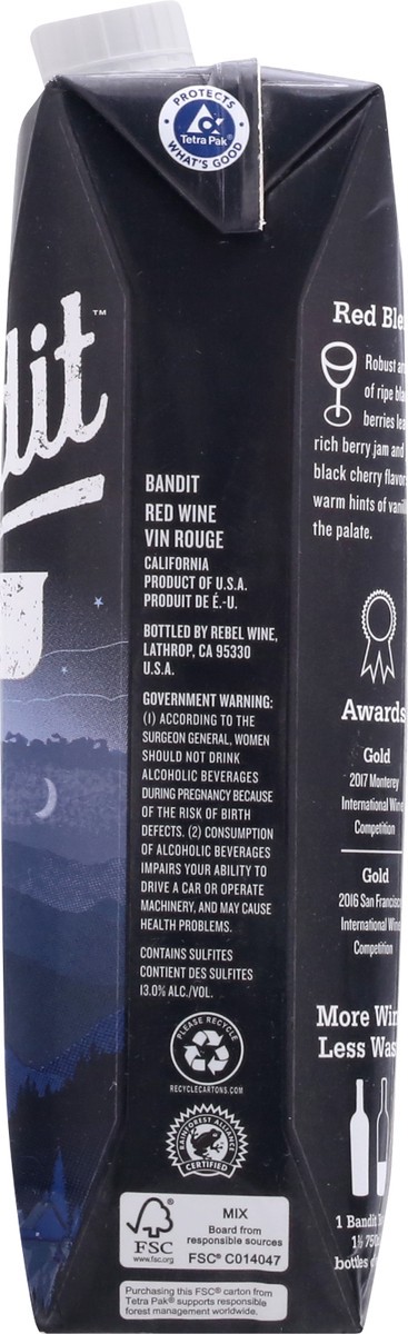 slide 2 of 10, Bandit Red Blend Wine, 1L Box Wine, 1 liter