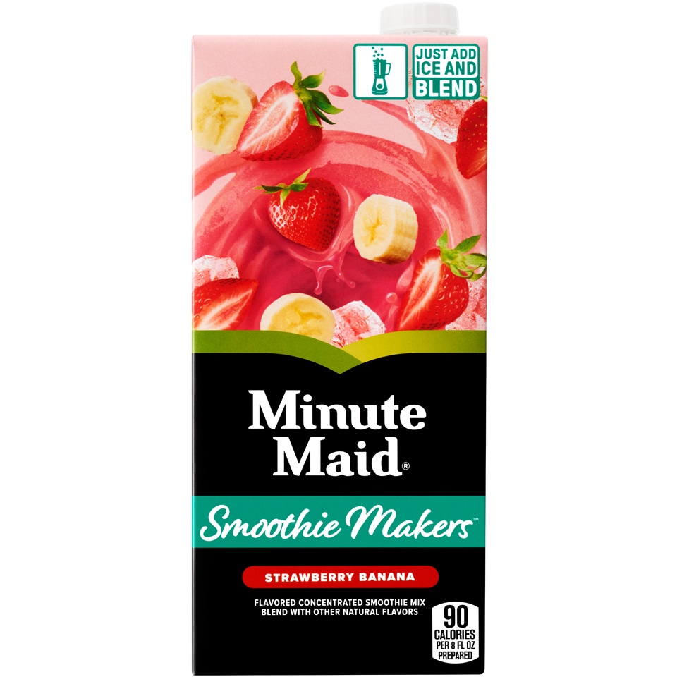 slide 1 of 6, Minute Maid Smoothie Makers Strawberry Banana - 32 fl oz, 32 fl oz