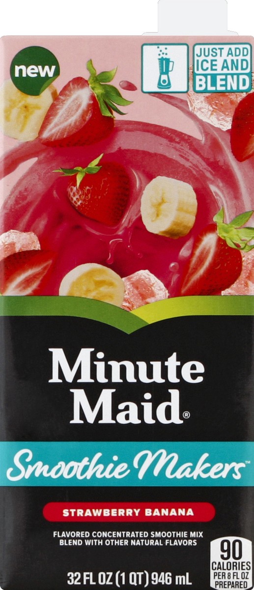 slide 5 of 6, Minute Maid Smoothie Makers Strawberry Banana - 32 fl oz, 32 fl oz