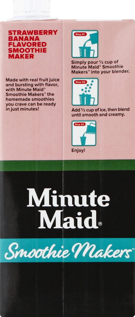 slide 4 of 6, Minute Maid Smoothie Makers Strawberry Banana - 32 fl oz, 32 fl oz