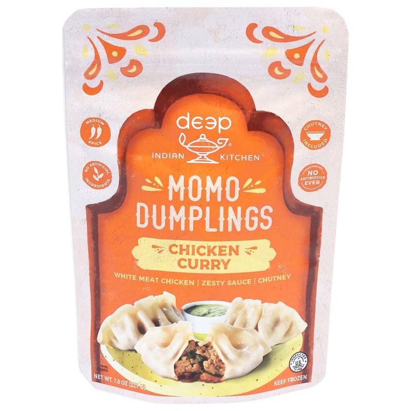 slide 1 of 1, Deep Indian Kitchen Chicken Curry Dumplings, 7.8 oz
