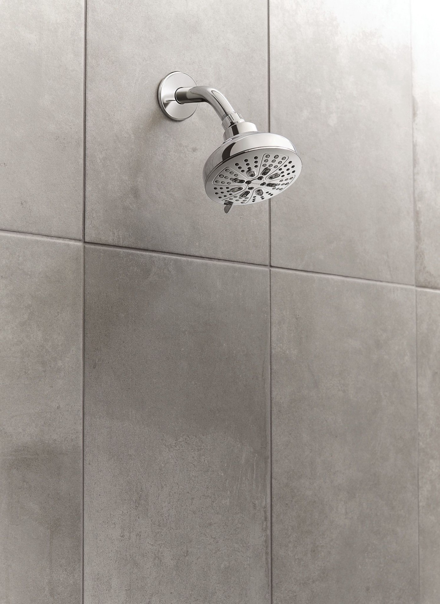 slide 4 of 6, Moen Hydro Energetix Chrome Eight-Function 5" Diameter Showerhead, 5 in