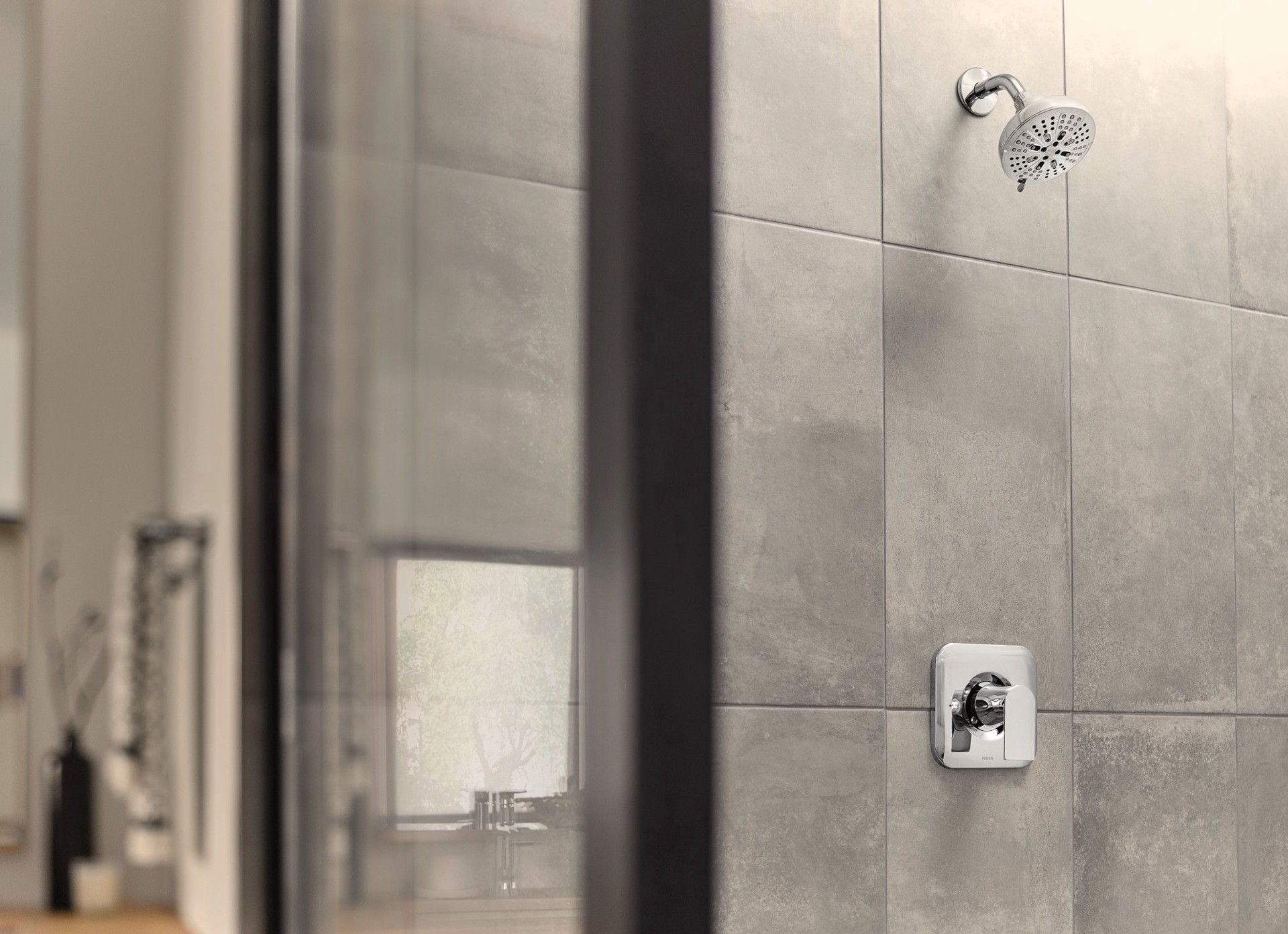 slide 6 of 6, Moen Hydro Energetix Chrome Eight-Function 5" Diameter Showerhead, 5 in