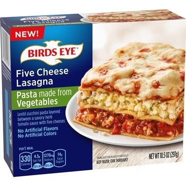 slide 1 of 1, Birds Eye Five Cheese Lasagna, 10.5 oz