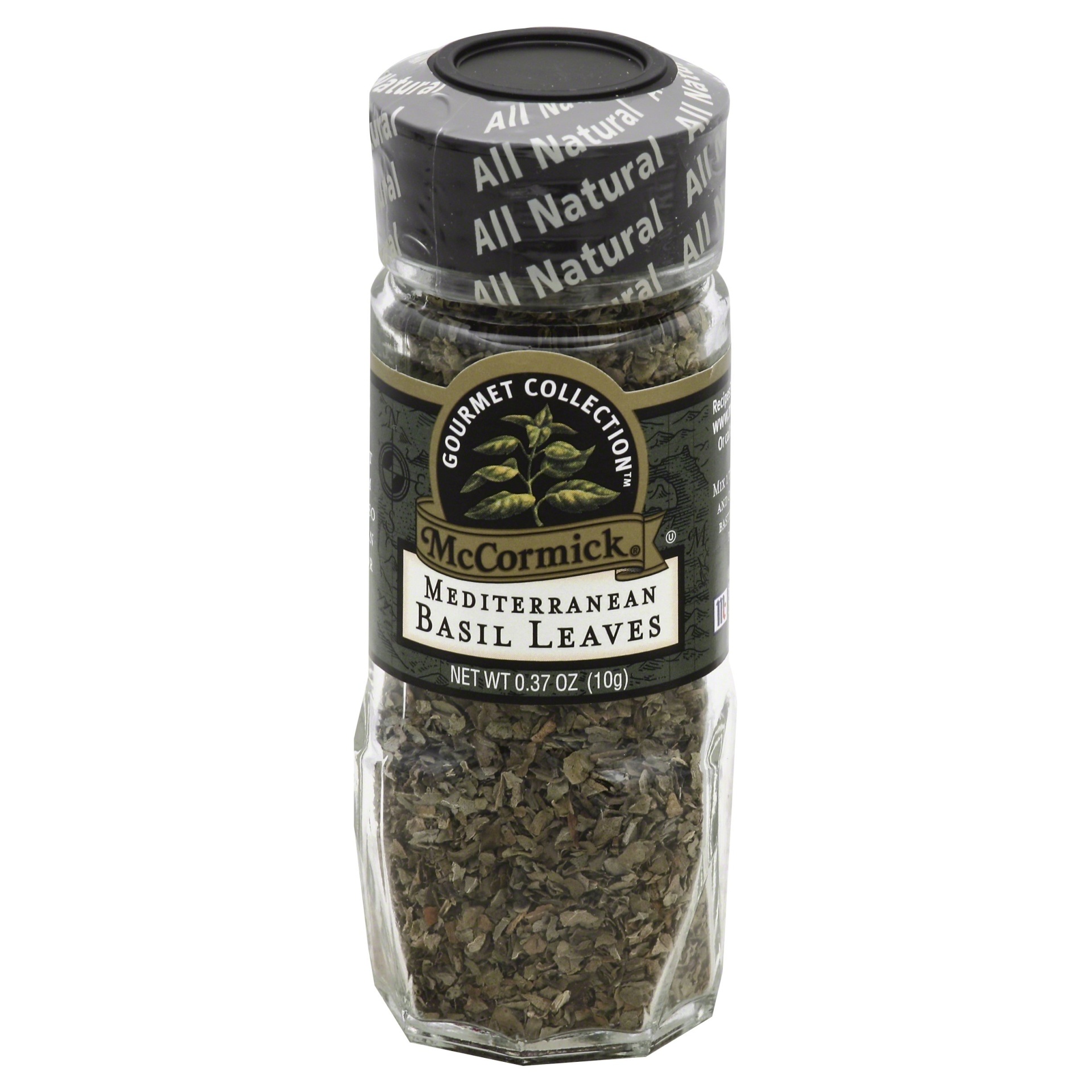 slide 1 of 1, McCormick Gourmet Collection Mediterranean Basil Leaves, 0.43 oz