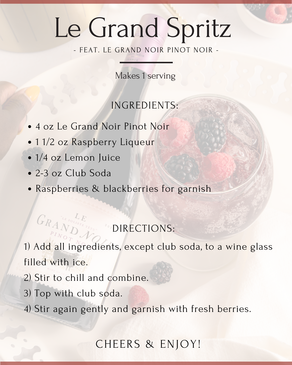 slide 3 of 3, Le Grande Noir Pinot Noir, 750 ml