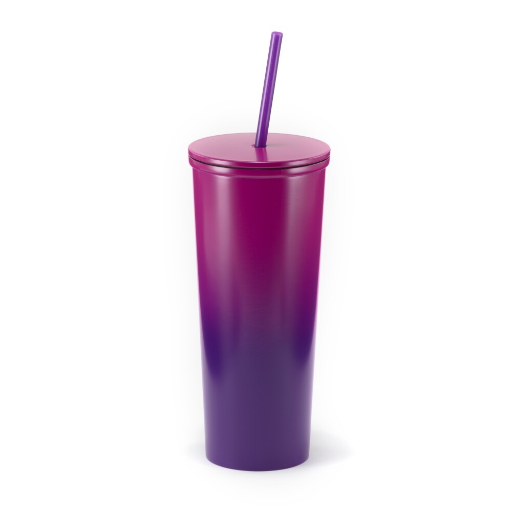 slide 1 of 1, Hd Designs Outdoors Stainless Steel Tumbler - Ombre Fuchsia, 23 oz