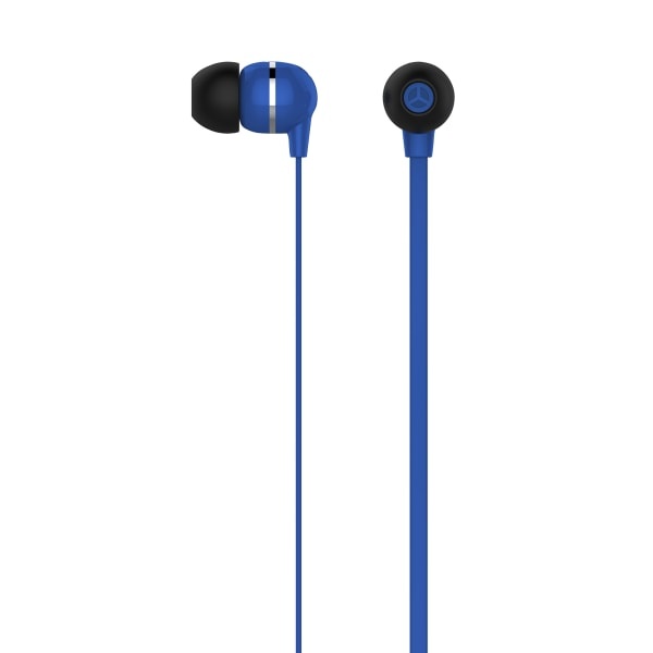 slide 1 of 1, Ativa Plastic Earbud Headphones With Flat Cable, Dark Blue, Mw-Hlp-001-Db, 1 ct