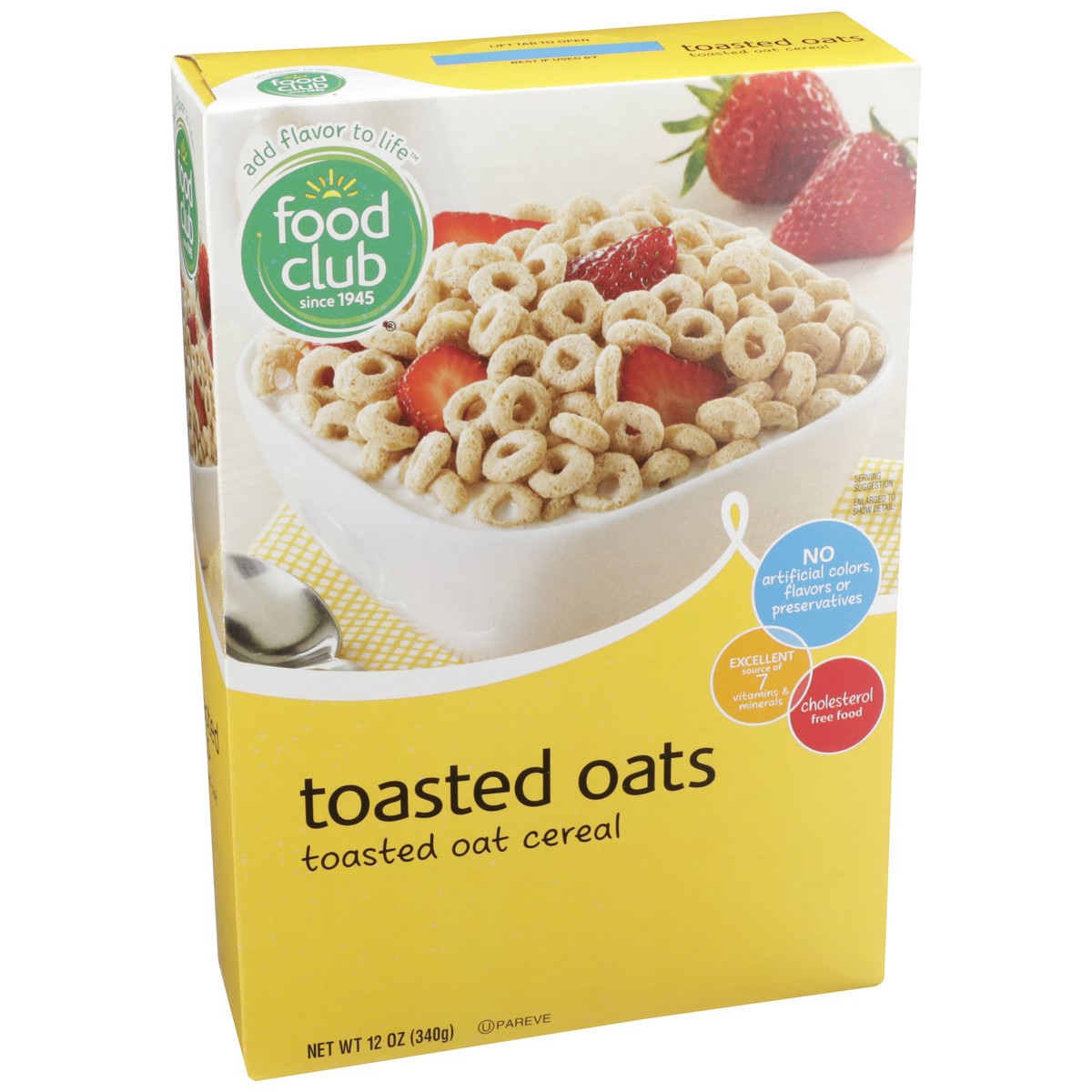 slide 2 of 9, Food Club Cereal - Original Toasted Oats, 12 oz