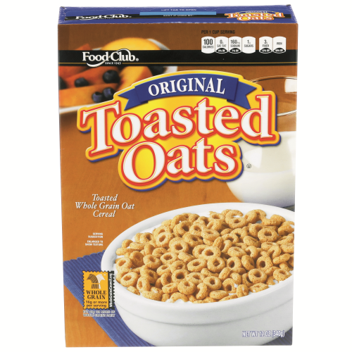slide 1 of 1, Food Club Cereal - Original Toasted Oats, 12 oz