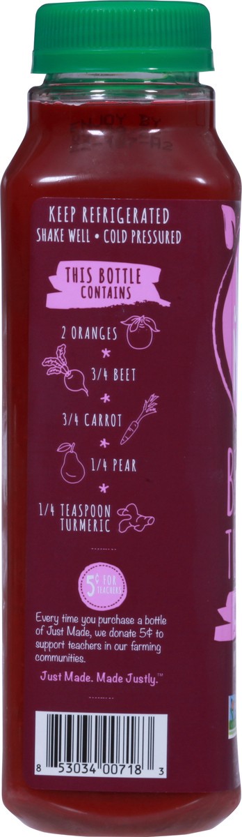 slide 3 of 9, Just Made Beets & Turmeric Fruit & Vegetable Drinks 11.8 fl oz, 11.8 fl oz