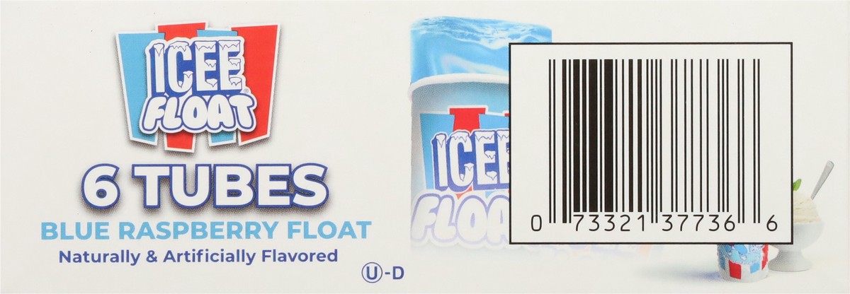 slide 4 of 9, ICEE Float Blue Raspberry ICEE & Vanilla Freeze Tubes 6 - 3 fl oz Tubes, 6 ct