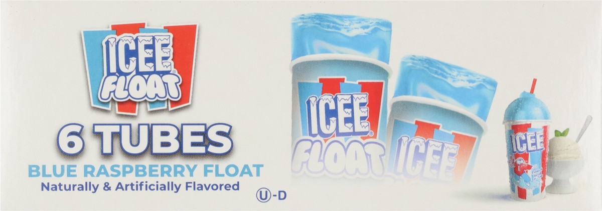 slide 9 of 9, ICEE Float Blue Raspberry ICEE & Vanilla Freeze Tubes 6 - 3 fl oz Tubes, 6 ct