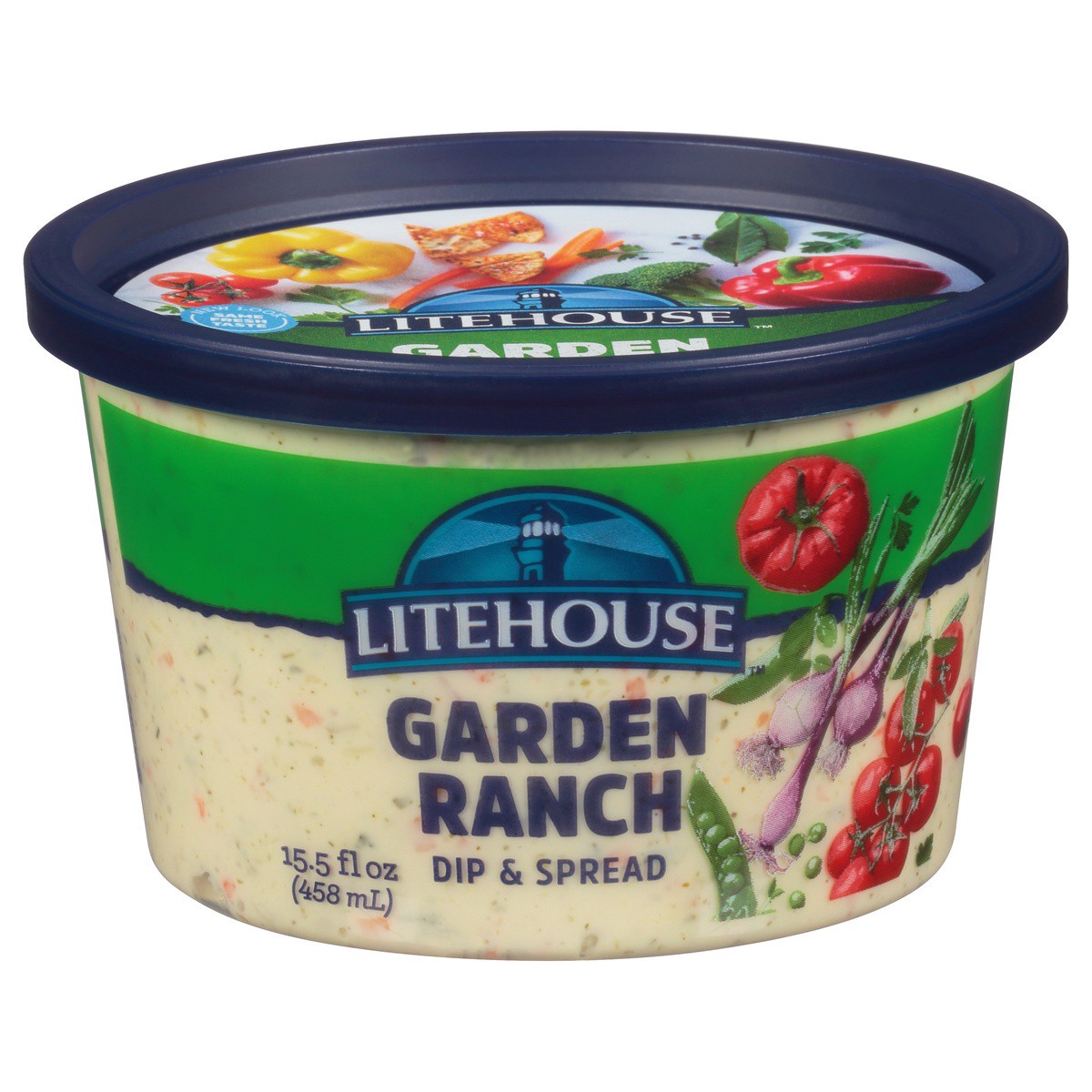 slide 1 of 7, Litehouse Garden Ranch Dip & Spread 15.5 fl. oz. Tub, 15.5 oz