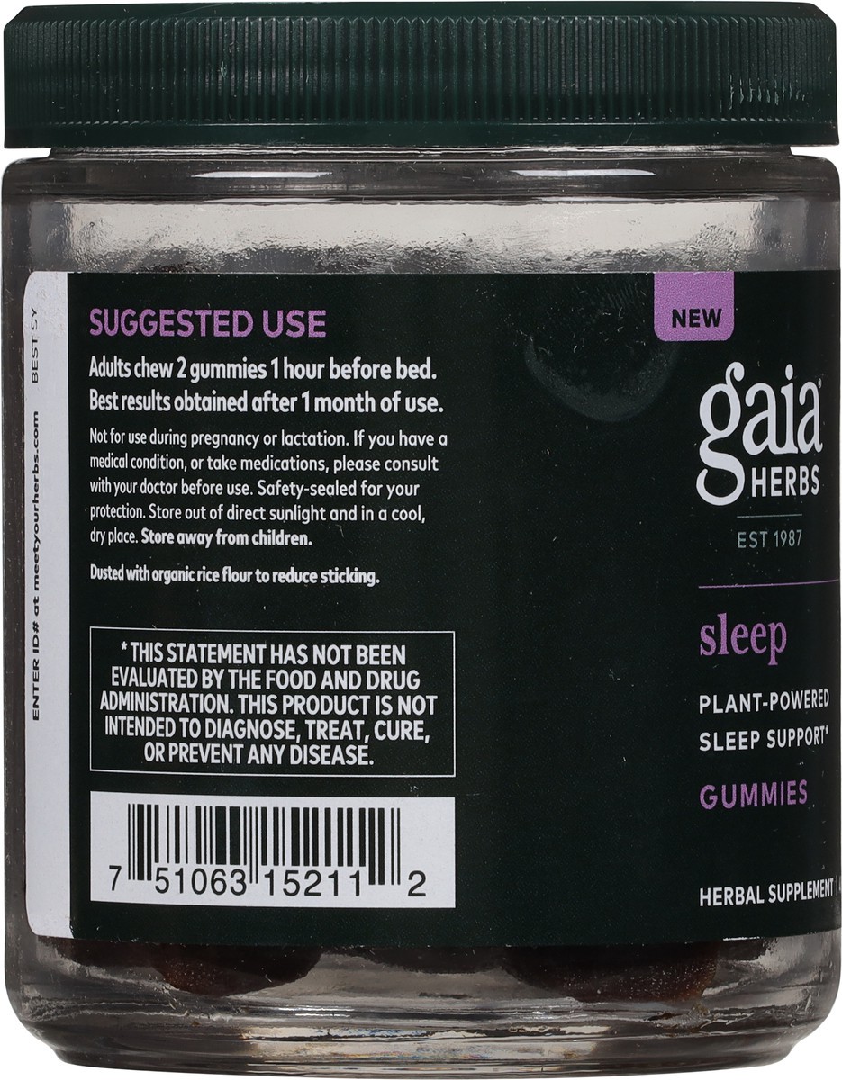 slide 9 of 12, Gaia Herbs Sleep Gummies, 1 ct