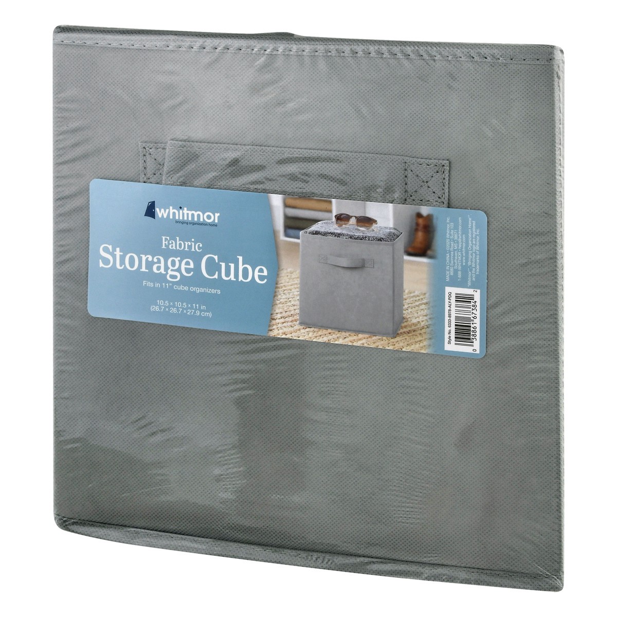 slide 3 of 9, Whitmor Collapsible Cube - Alloy Gray, 1 ct