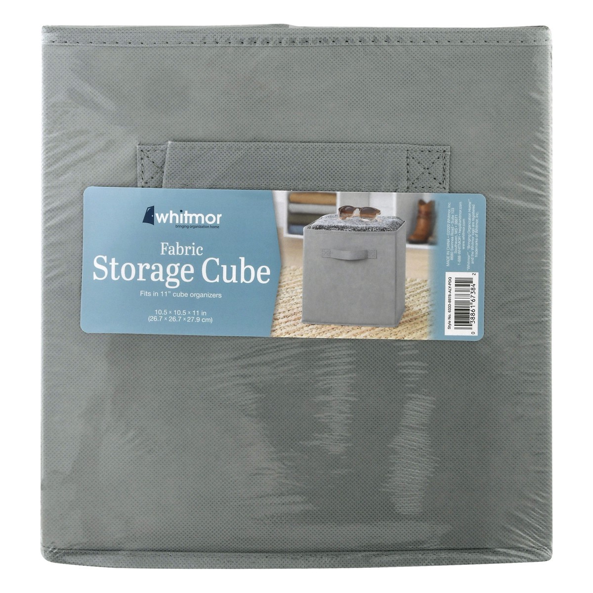 slide 1 of 9, Whitmor Collapsible Cube - Alloy Gray, 1 ct