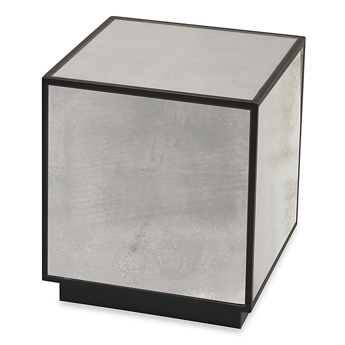 slide 1 of 2, Uttermost Matty Mirrored Cube Table, 1 ct