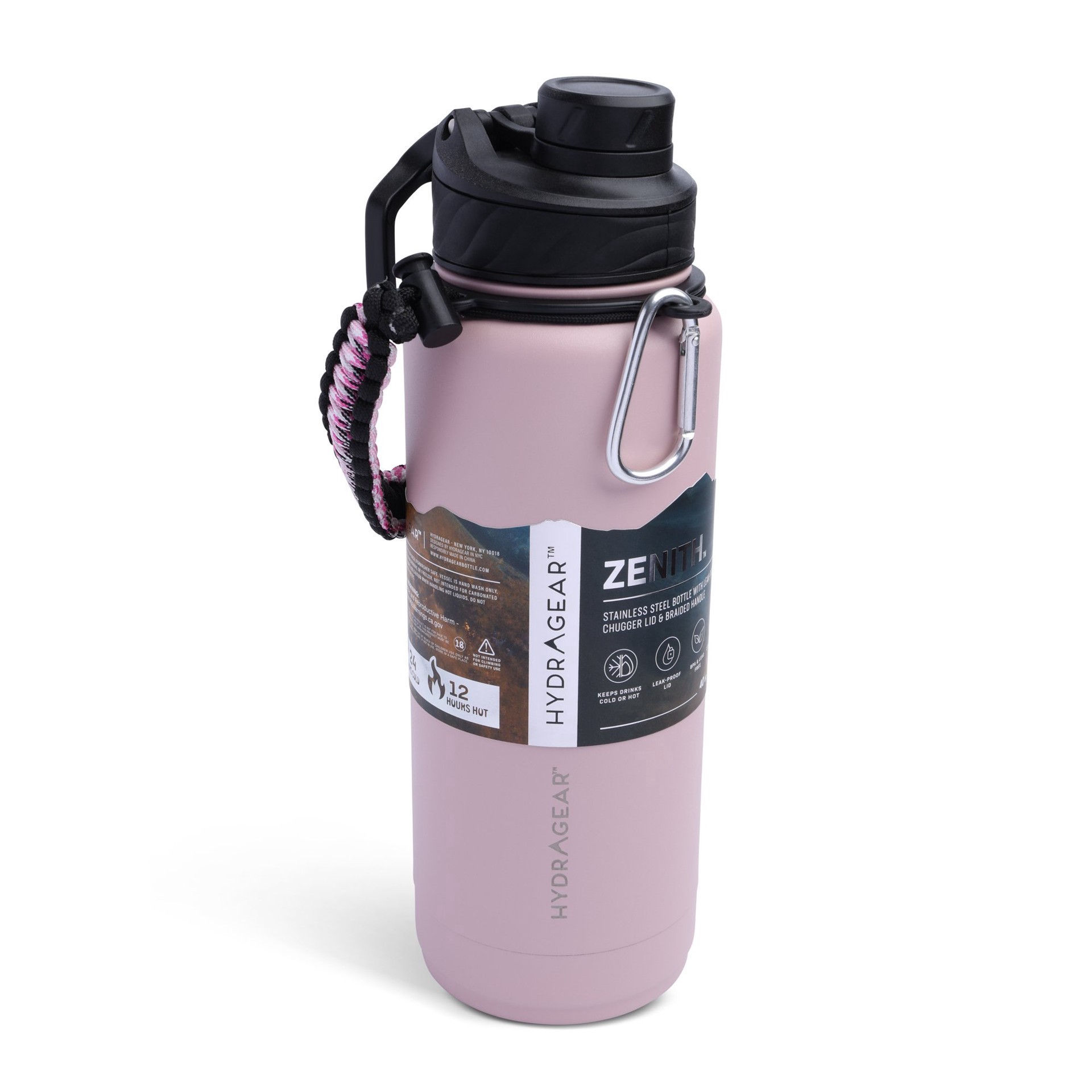 slide 1 of 1, Hydragear Zenith Chugger Water Bottle - Pink, 40 oz