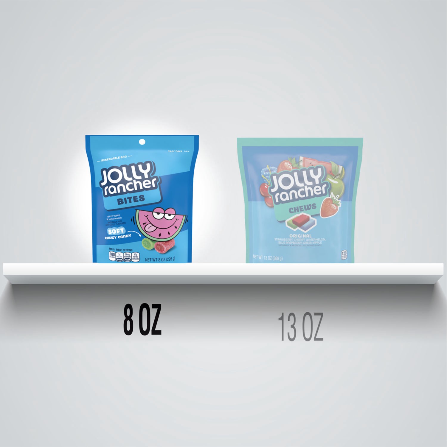 slide 3 of 5, Jolly Rancher Assorted Candy Soft Chew, 8 oz