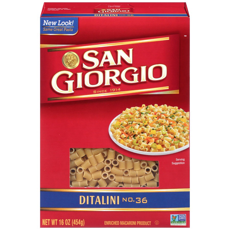 slide 1 of 8, San Giorgio No. 36 Ditalini 16 oz, 16 oz