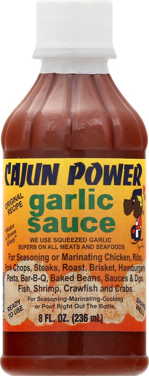 slide 1 of 12, Cajun Power Garlic Sauce, 8 fl oz