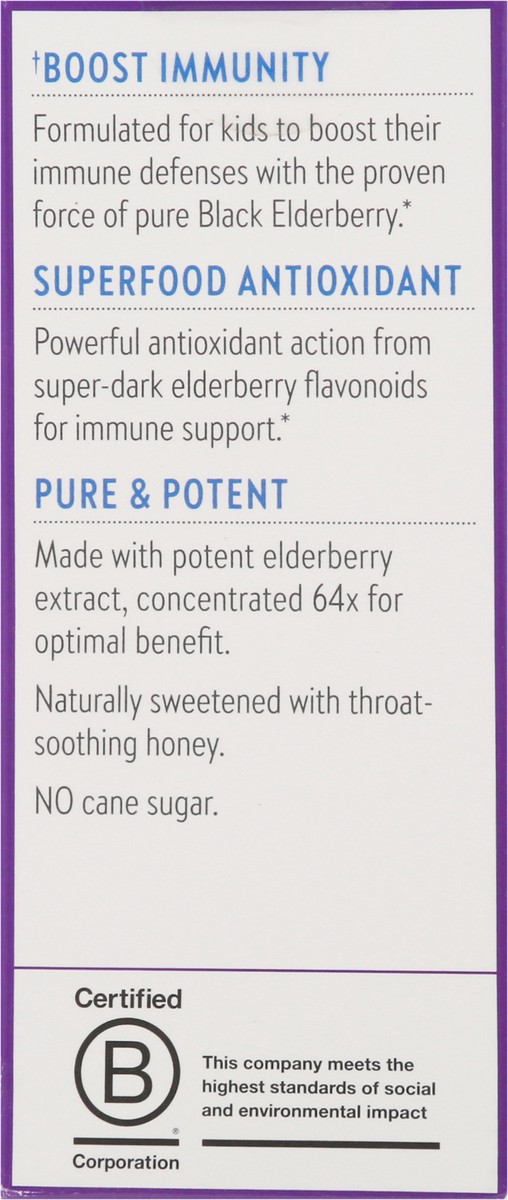 slide 13 of 13, New Chapter Kids Syrup + Honey Elderberry Pure Immune Defense 118 - 4 fl oz, 4 fl oz