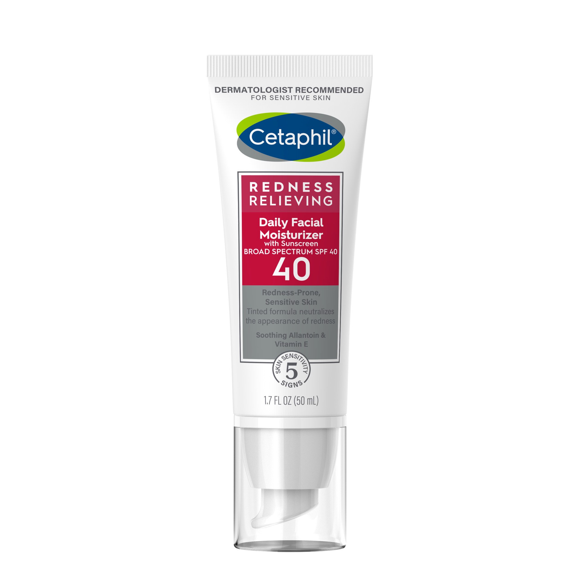 slide 9 of 10, Cetaphil Redness Relieving Daily Facial Moisturizer SPF40, 1.7 Fl Oz, 1.7 oz