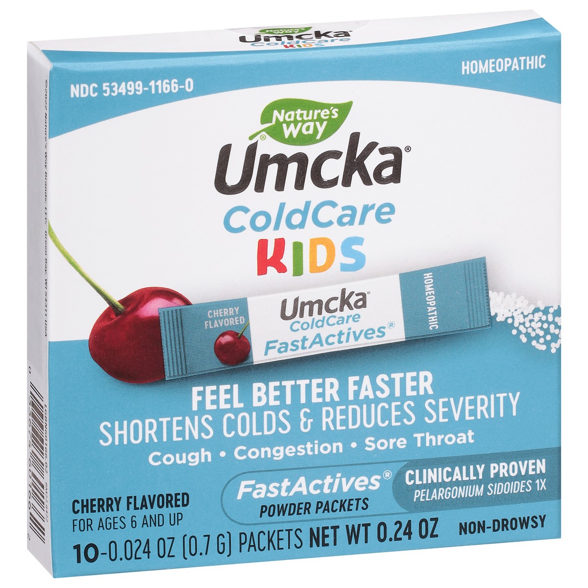 slide 9 of 9, Nature's Way Umcka ColdCare Children's Cherry FastActives, 10 Count (Pack of 2) (Packaging May Vary), 10 ct