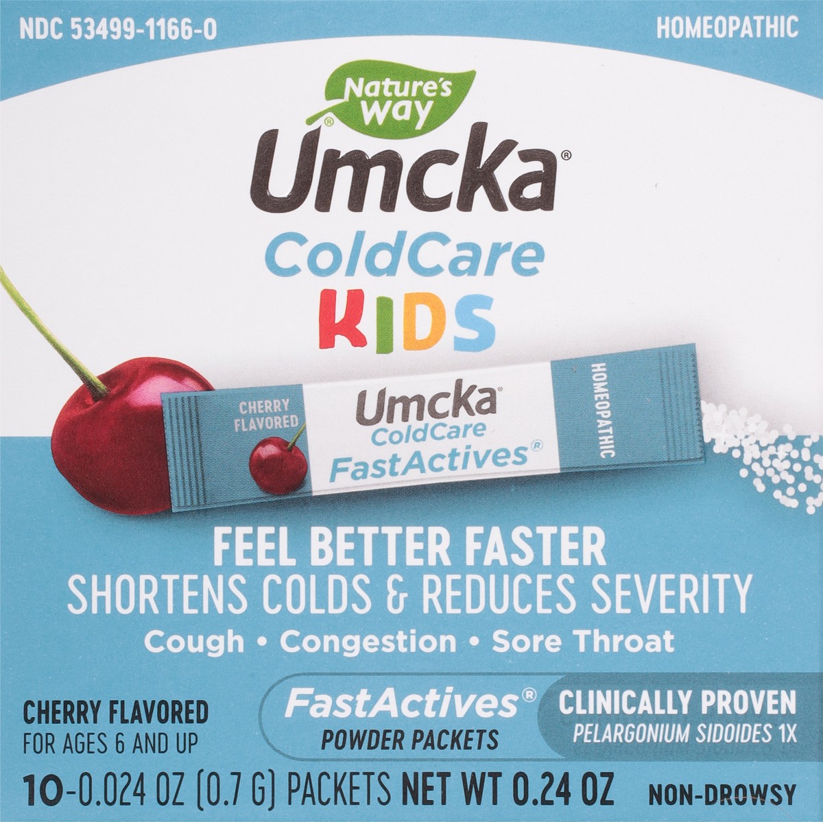 slide 5 of 9, Nature's Way Umcka ColdCare Children's Cherry FastActives, 10 Count (Pack of 2) (Packaging May Vary), 10 ct