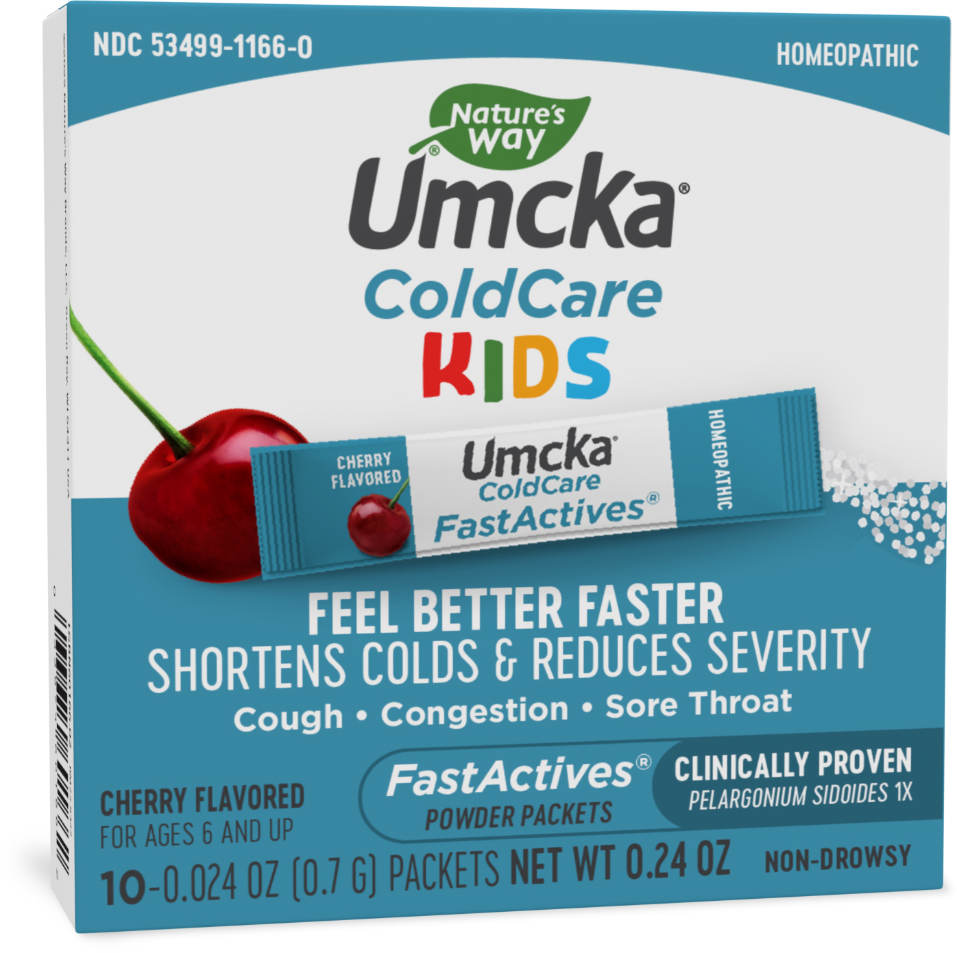 slide 1 of 9, Nature's Way Umcka ColdCare Children's Cherry FastActives, 10 Count (Pack of 2) (Packaging May Vary), 10 ct