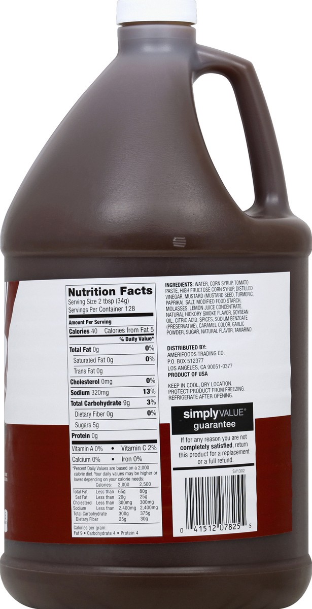 slide 7 of 8, Cb23 Simply Value Bbq Sauce - 1 gal, 1 gal