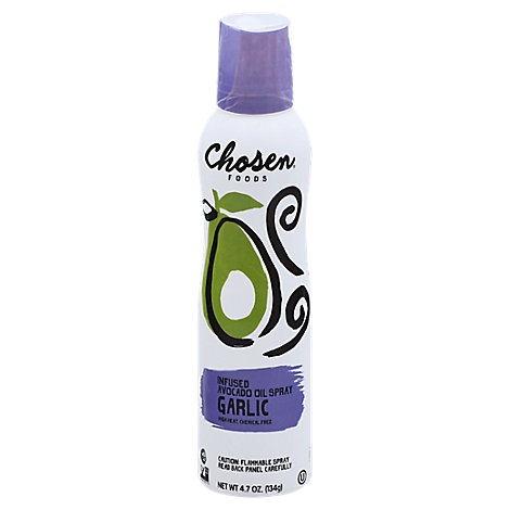 slide 1 of 1, Chosen Foods Oil Spray Avcdo Garlic, 4.7 oz