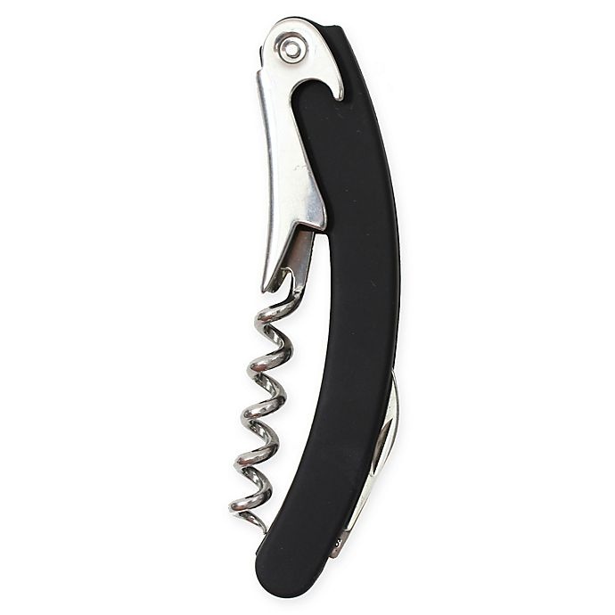 slide 1 of 1, SALT Waiter's Corkscrew with Soft-Grip Handle - Black, 1 ct