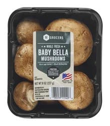 SE Grocers Whole Baby Bella Mushrooms 16 Ounces