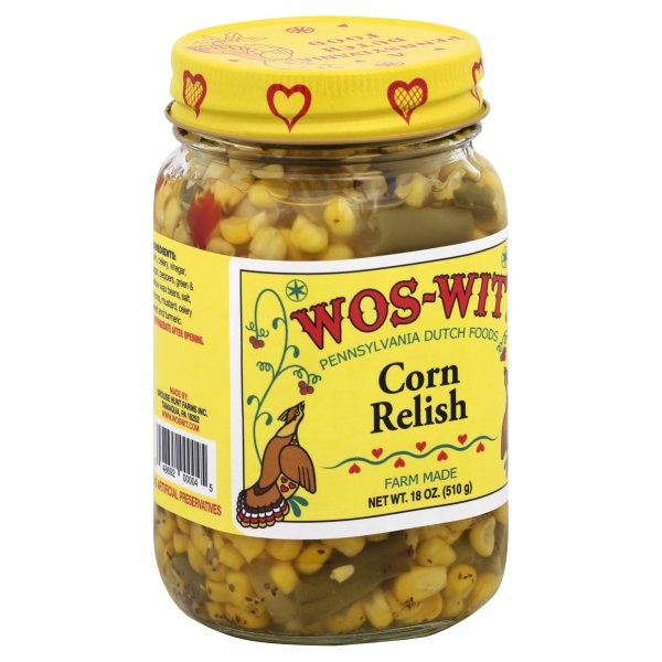 slide 1 of 2, Wos-Wit Corn Relish 18 oz, 18 oz