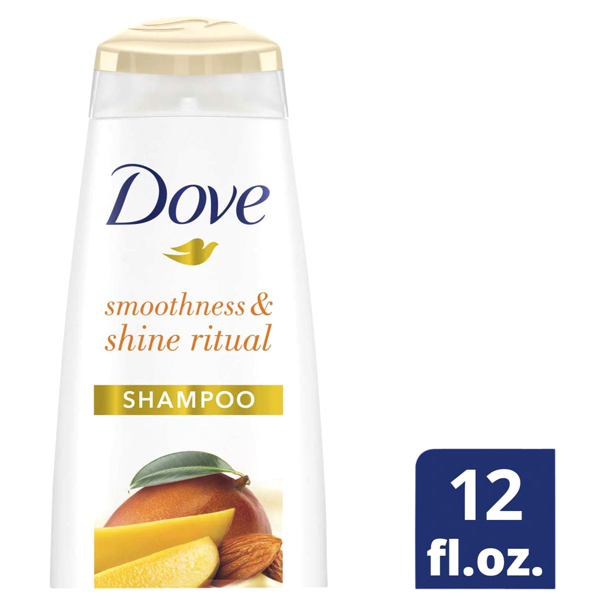 slide 1 of 1, Dove Smoothness & Shine Ritual Shampoo, 12 oz