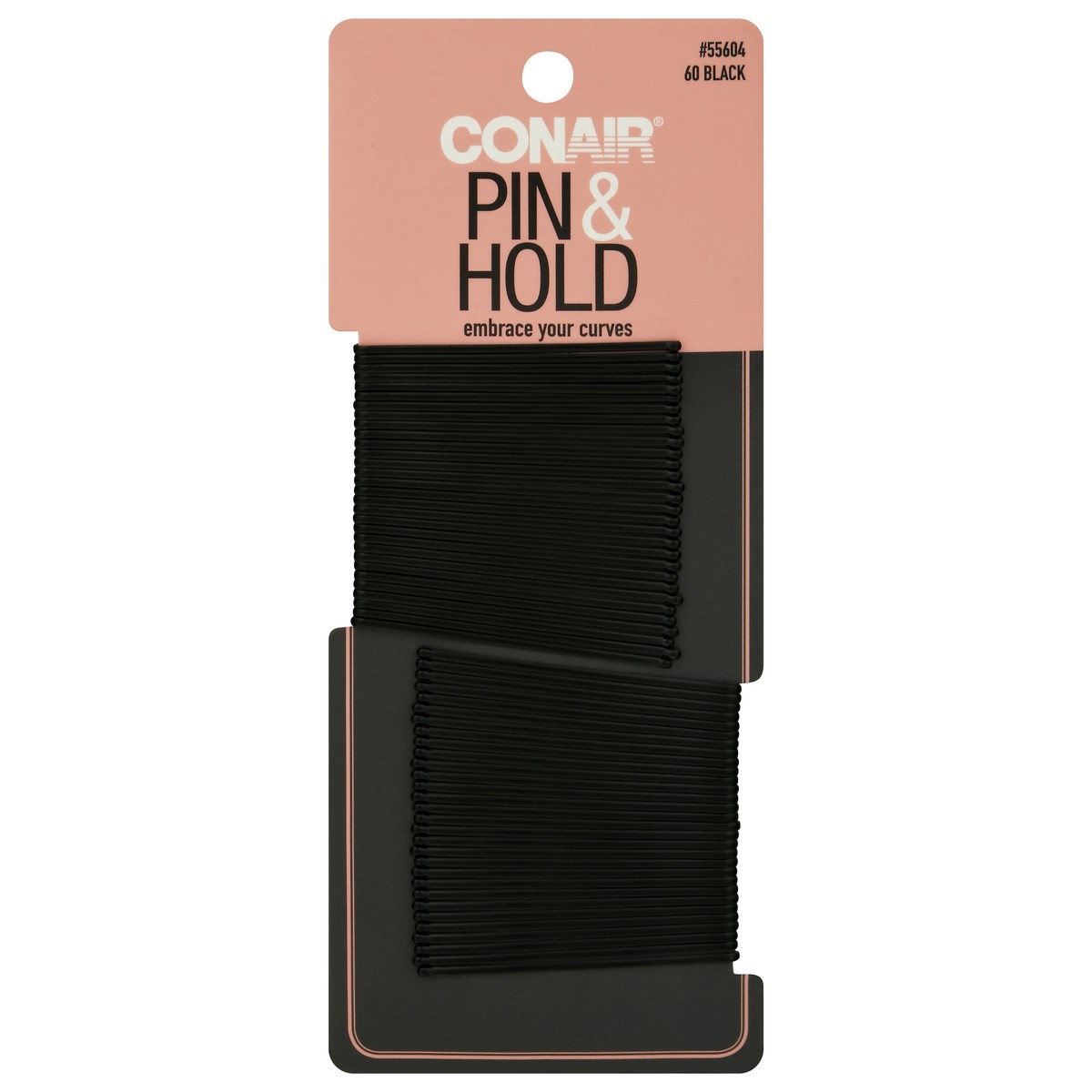 slide 1 of 9, Conair Pin & Hold Black Hair Pins 60 ea, 60 ct