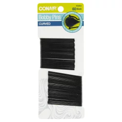 Conair Black Curved Bobby Pins