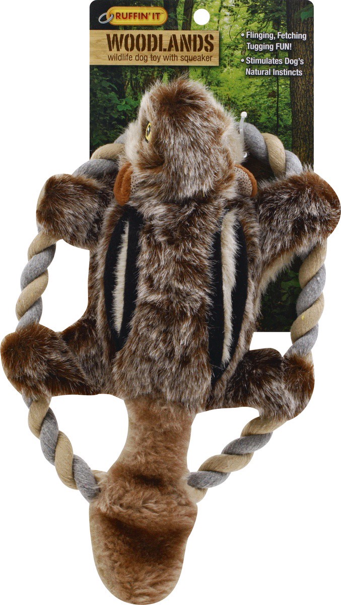 slide 4 of 9, Ruffin' It Woodlands Wildlife Dog Toy with Squeaker 1 ea, 1 ct
