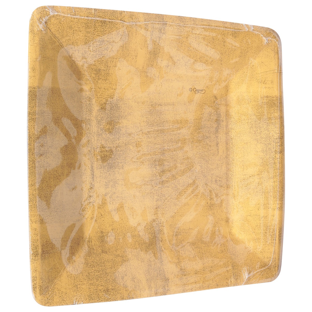 slide 8 of 9, Caspari Plastic Coated 7 Inch Gold Leaf Salad Dessert Plates 8 ea, 8 ct